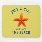 Gewoon een meisje dat van de Beach houdt Muismat (Voorkant)