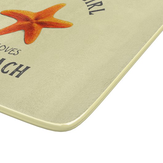 Gewoon een meisje dat van de Beach houdt Snijplank (Hoek)