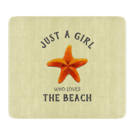 Gewoon een meisje dat van de Beach houdt Snijplank