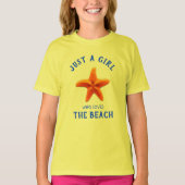 Gewoon een meisje dat van de Beach houdt T-shirt (Voorkant)