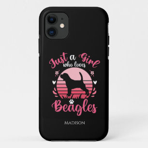 Gewoon een meisje dat van de Beagles houdt Case-Mate iPhone Case