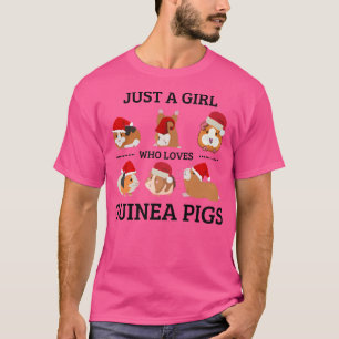Gewoon een meisje dat van de cavia's houdt, de koe t-shirt
