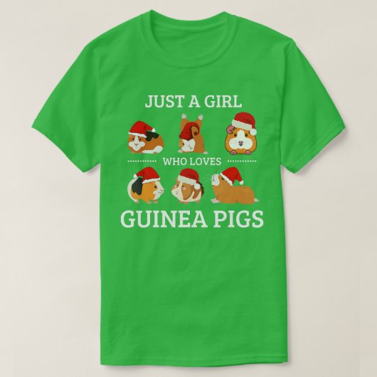 Gewoon een meisje dat van de cavia's houdt, de koe t-shirt (Design voorkant)