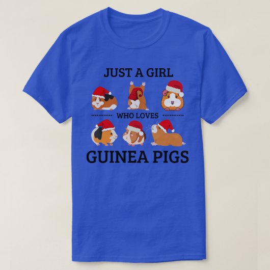 Gewoon een meisje dat van de cavia's houdt, de koe t-shirt (Design voorkant)