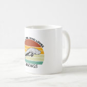 Gewoon een meisje dat van de dugongs houdt koffiemok (Voorkant rechts)