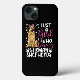 Gewoon een meisje dat van de Duitse herder houdt. Case-Mate iPhone Case