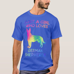 Gewoon een meisje dat van de Duitse herders houdt  T-shirt