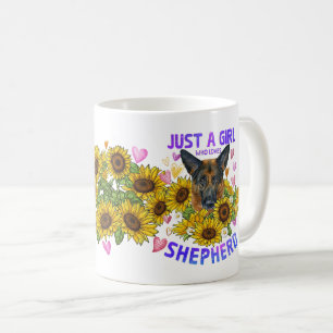 Gewoon een meisje dat van de Duitse Shepherd Flora Koffiemok