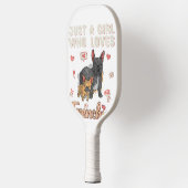 Gewoon een meisje dat van de Franse Bulldog Dog ho Pickleball Paddle (Links)