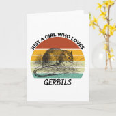 Gewoon een meisje dat van de gerbils houdt kaart (Gele Bloem)