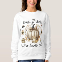 Gewoon een meisje dat van de herfst houdt, een gez