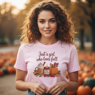 Gewoon een meisje dat van de herfst houdt" Sfeervo T-shirt