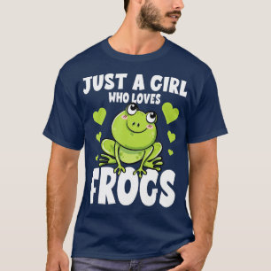 Gewoon een meisje dat van de Humor Tadpole Tadpole T-shirt