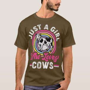 Gewoon een meisje dat van de Koe houdt Koe Lover G T-shirt