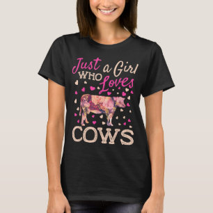 Gewoon een meisje dat van de Koe houdt Koe Lover G T-shirt