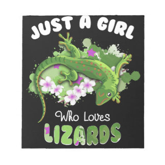 Gewoon een meisje dat van de Lizards Reptile Owner Notitieblok