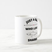 Gewoon een meisje dat van de mok van haaien houdt (Voorkant rechts)