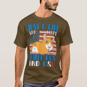 Gewoon een meisje dat van de parelhoenders en de U T-shirt