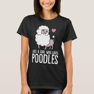 Gewoon een meisje dat van de pooiehond houdt t-shirt