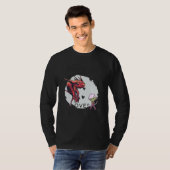 Gewoon een meisje dat van de rode dragons houdt, e t-shirt (Voorkant volledig)