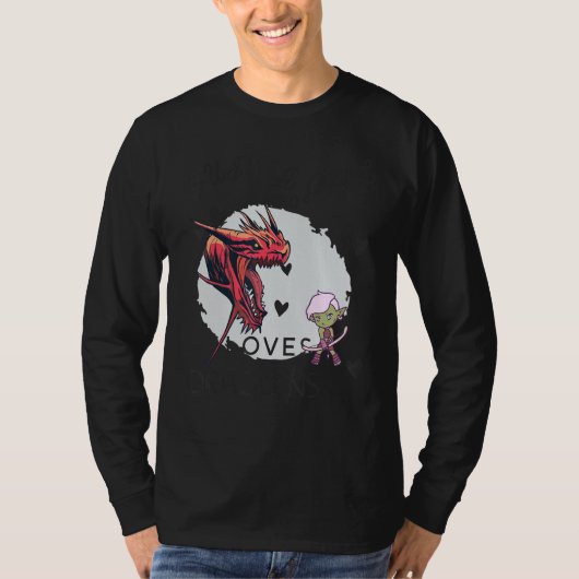 Gewoon een meisje dat van de rode dragons houdt, e t-shirt (Voorkant)