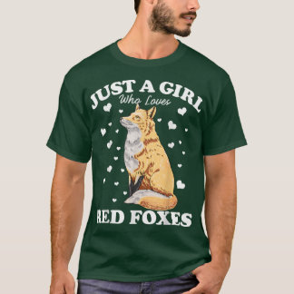 Gewoon een meisje dat van de rode foes houdt, die t-shirt