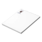 Gewoon een meisje dat van de Schotse hoogland-Koei Notitieblok (Linkerzijde)