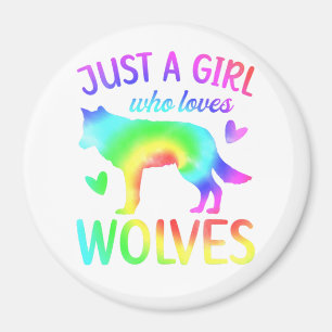 Gewoon een meisje dat van de Waterverf van de Wolv Magneet