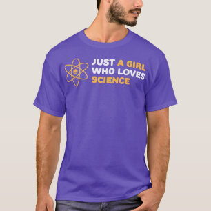 Gewoon een meisje dat van de wetenschap houdt Funn T-shirt