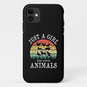 Gewoon een meisje dat van dieren houdt Case-Mate iPhone case