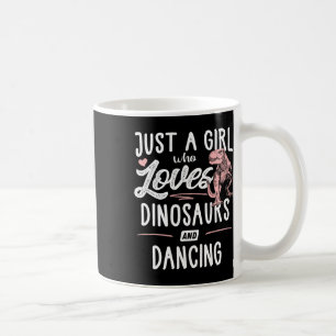 Gewoon Een Meisje Dat Van Dinosauriërs En Dansende Koffiemok