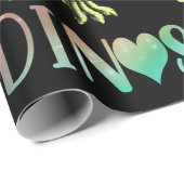 Gewoon een meisje dat van Dinosauriërs houdt Cadeaupapier (Rol Hoek)