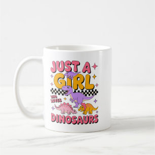 Gewoon een meisje dat van dinosauriërs houdt koffiemok