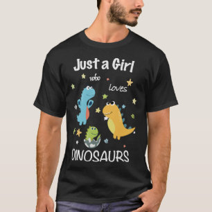 Gewoon een meisje dat van dinosaurussen houdt Brac T-shirt