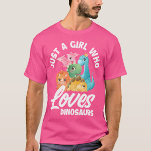 Gewoon een meisje dat van dinosaurussen houdt... t-shirt