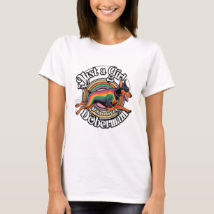 Gewoon een meisje dat van Doberman houdt T-shirt