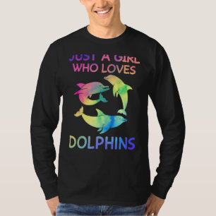 Gewoon een meisje dat van Dolphins houdt... T-shirt