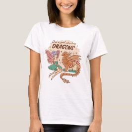 Gewoon een meisje dat van Dragons Fairy houdt T-shirt