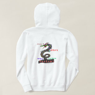 Gewoon een meisje dat van Dragons houdt Hoodie
