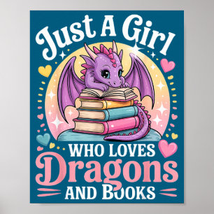 Gewoon Een Meisje Dat Van Draken En Boeken Houdt F Poster