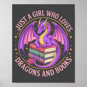 Gewoon een meisje dat van draken en boeken houdt f poster