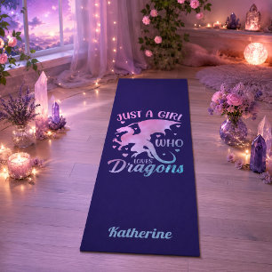 Gewoon Een Meisje Dat Van Draken Houdt - Fantasie Yogamat