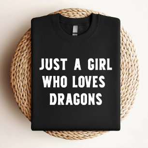 Gewoon Een Meisje Dat Van Draken Houdt Grappige Dr T-shirt