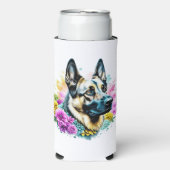 Gewoon een meisje dat van Duitse herders houdt Seltzer Blikjeskoeler (Seltzer Voorkant)