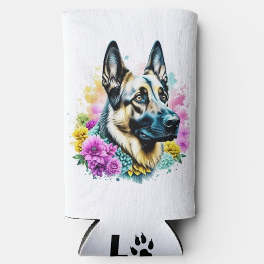 Gewoon een meisje dat van Duitse herders houdt Seltzer Blikjeskoeler (Voorkant)