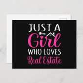 Gewoon een meisje dat van echte ongerepte herder h briefkaart (Voorkant / Achterkant)