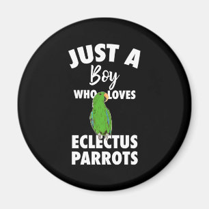 Gewoon een meisje dat van Eclectus Parrot houdt Magneet