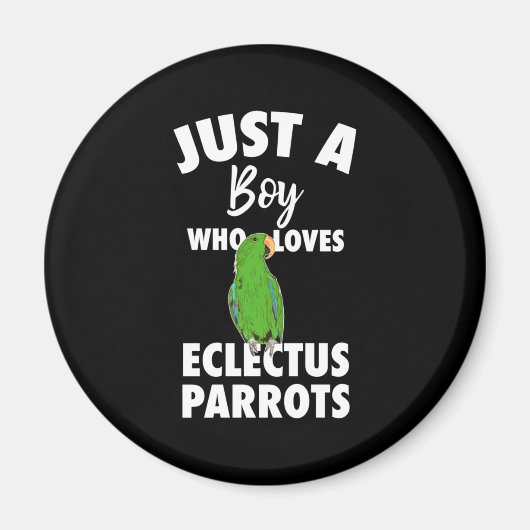 Gewoon een meisje dat van Eclectus Parrot houdt Magneet (Voorkant)