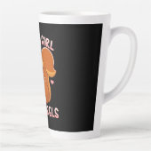 Gewoon een meisje dat van eekhoorns houdt latte mok (Rechts)