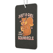 Gewoon een meisje dat van eekhoorns houdt luchtverfrisser (Links)